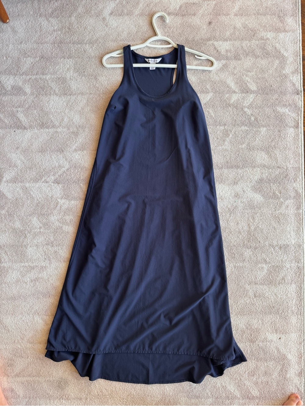 Athleta Presidio Traveler Maxi Dress XS in navy